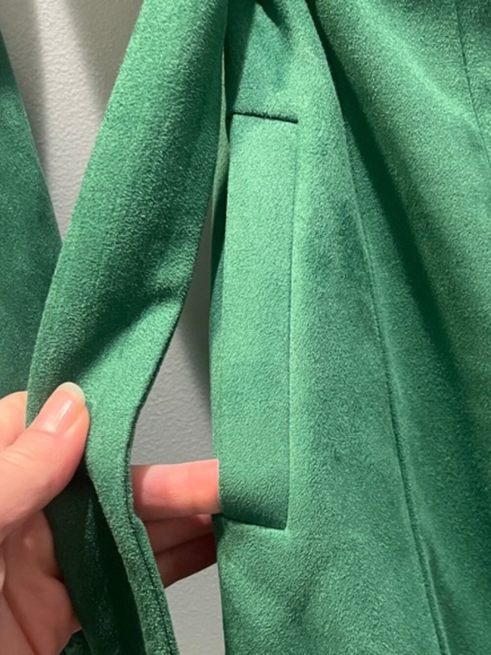 NWT Love Tree Green Belted Jacket - Picture 3 of 6